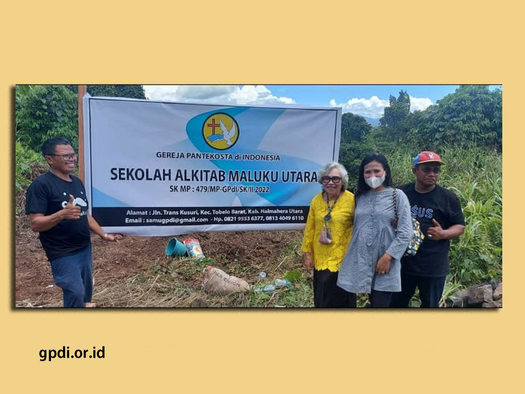Peletakan Batu Pertama Sekolah Alkitab Maluku Utara 2 Mar 2022